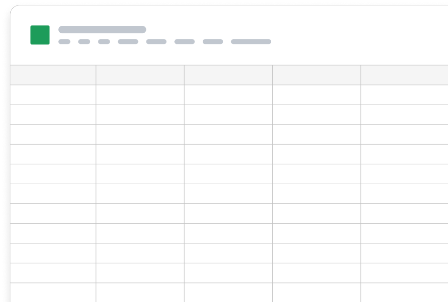 Spreadsheet